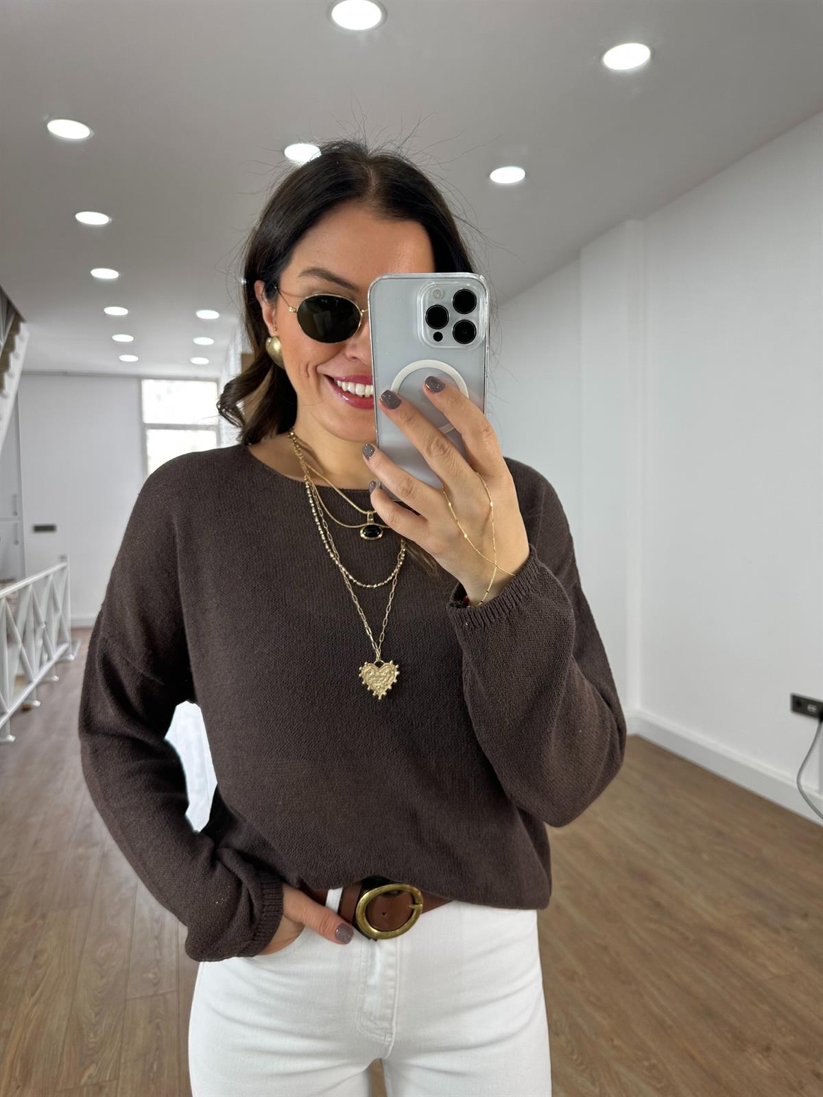 Salaş Merserize Triko - Kahve