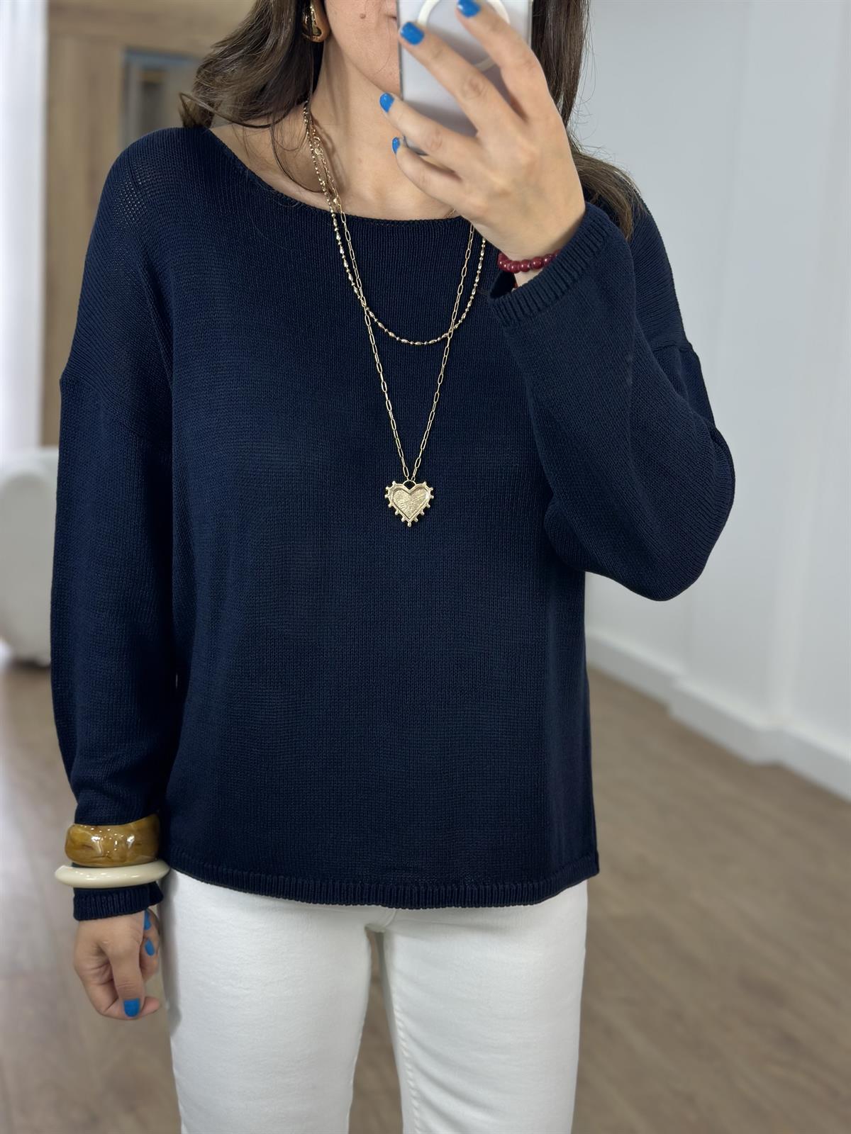 Salaş Merserize Triko - Lacivert