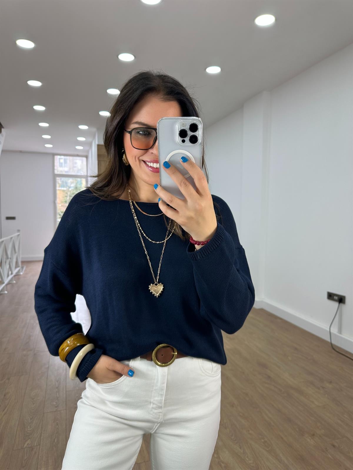 Salaş Merserize Triko - Lacivert