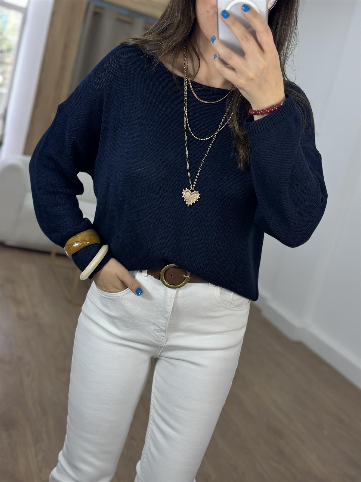 Salaş Merserize Triko - Lacivert