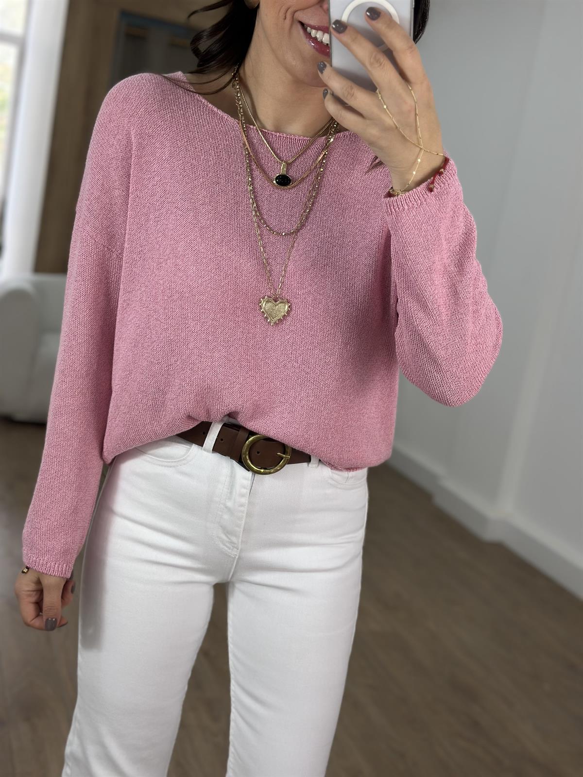 Salaş Merserize Triko - Pembe