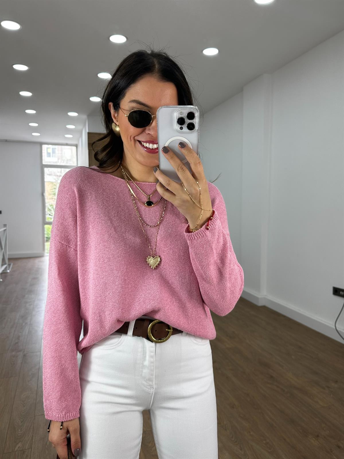 Salaş Merserize Triko - Pembe