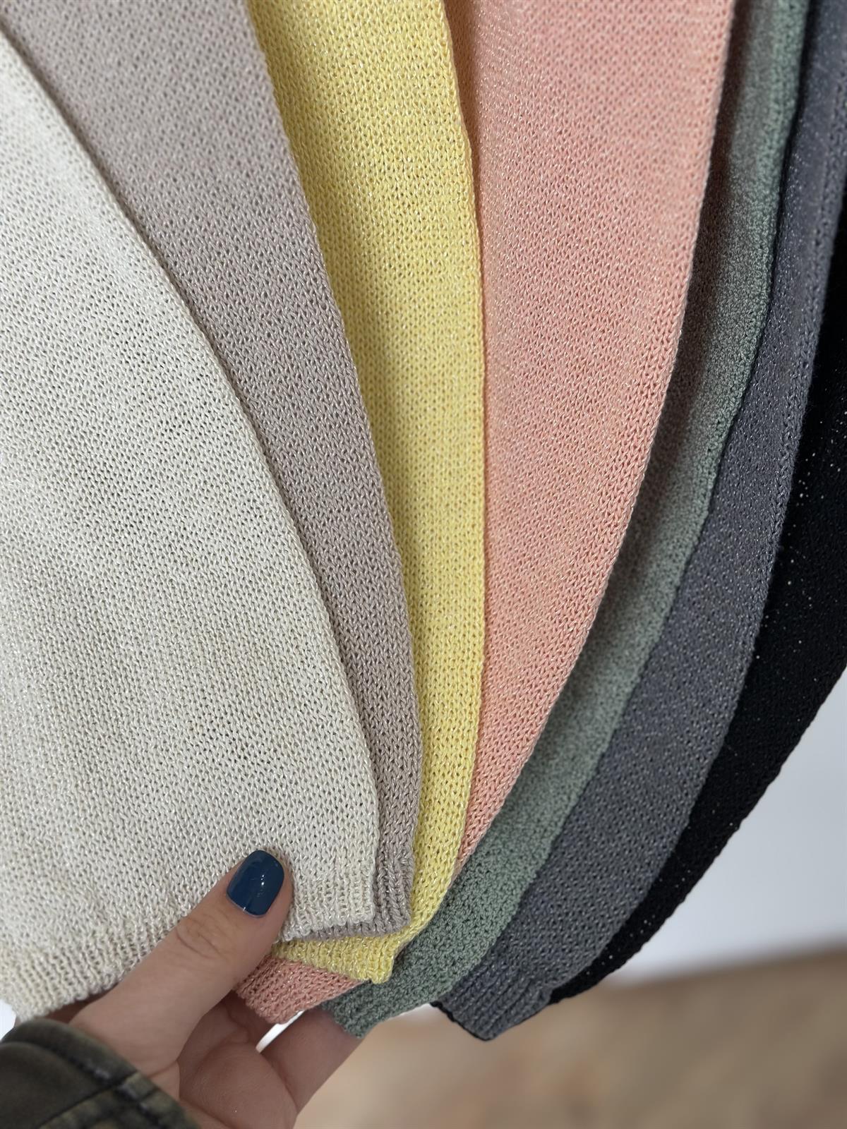 Salaş Merserize Triko - Sarı 