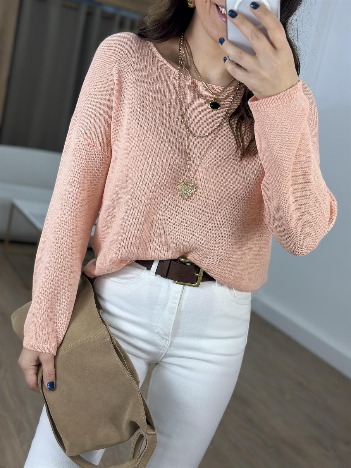 Salaş Merserize Triko - Somon