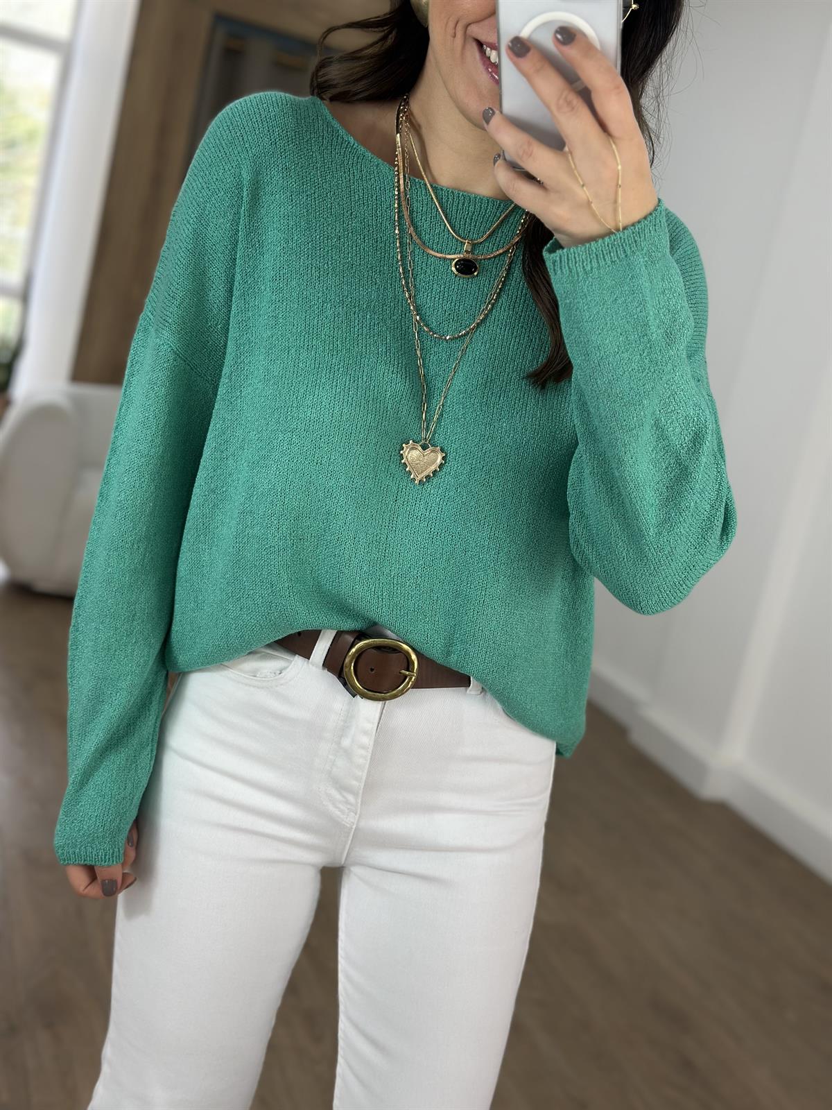 Salaş Merserize Triko - Yeşil