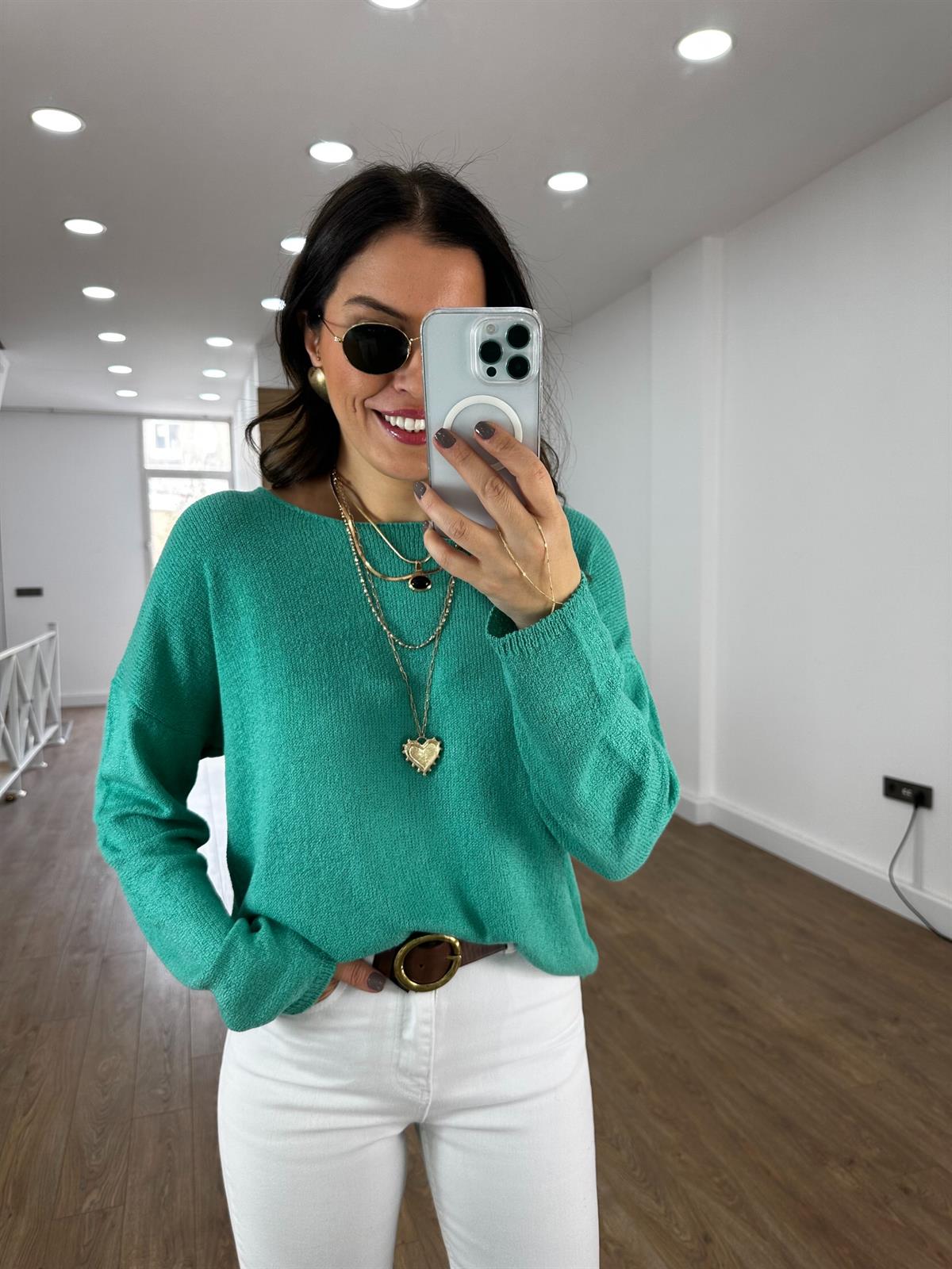 Salaş Merserize Triko - Yeşil