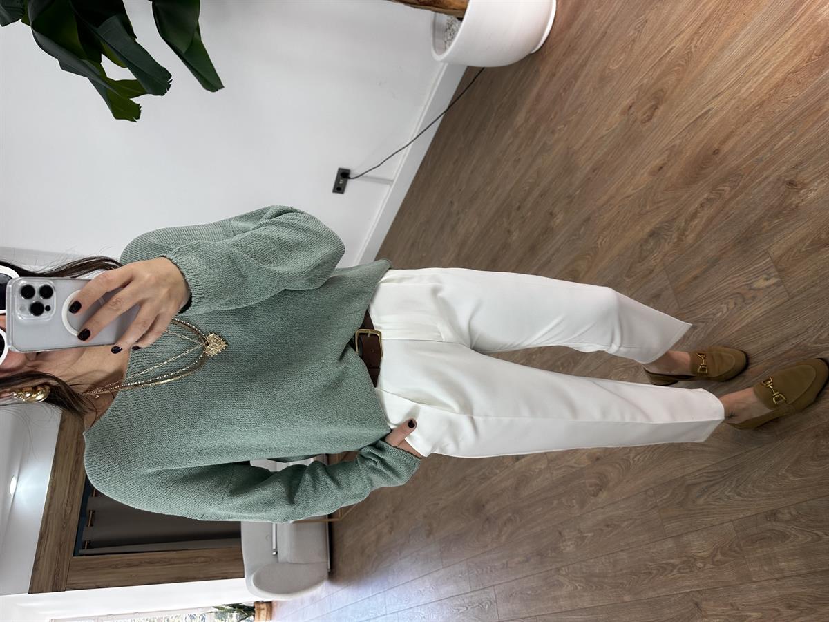 Salaş Merserize Triko - Yeşil