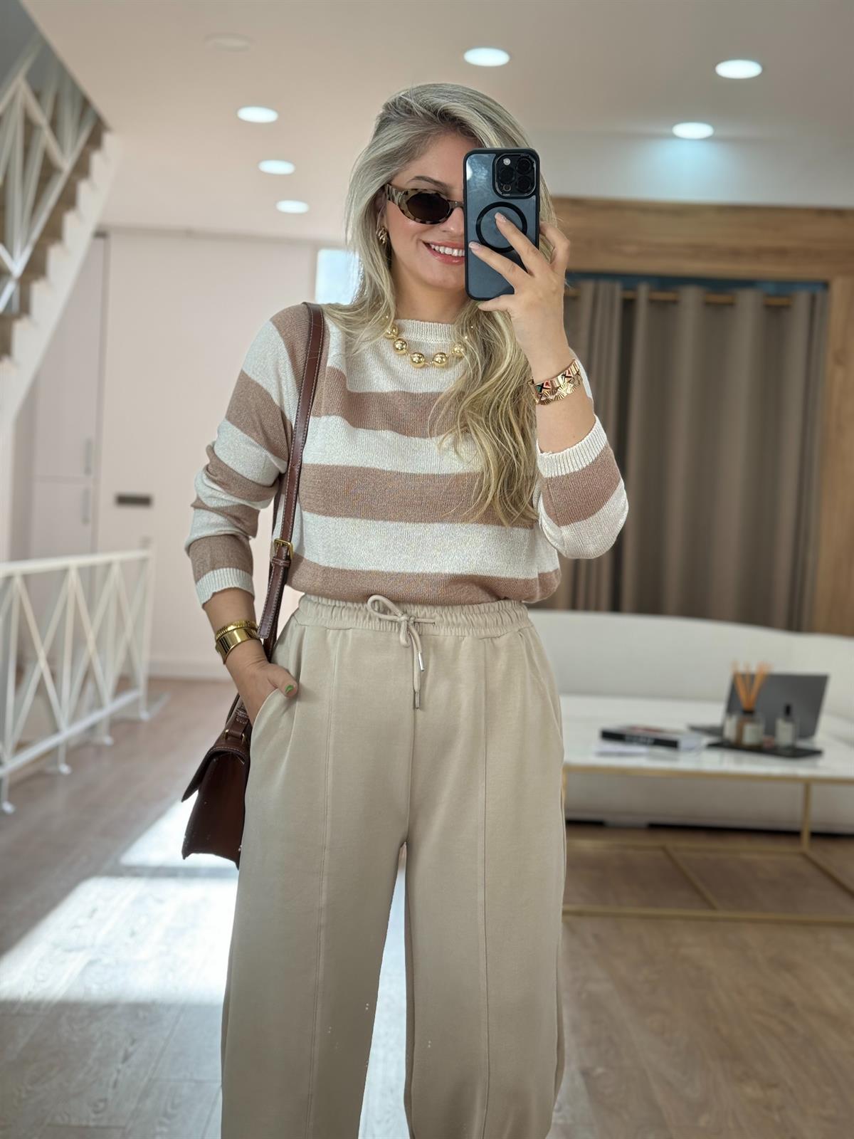 Şalvar Model Modal Pantolon-Taş