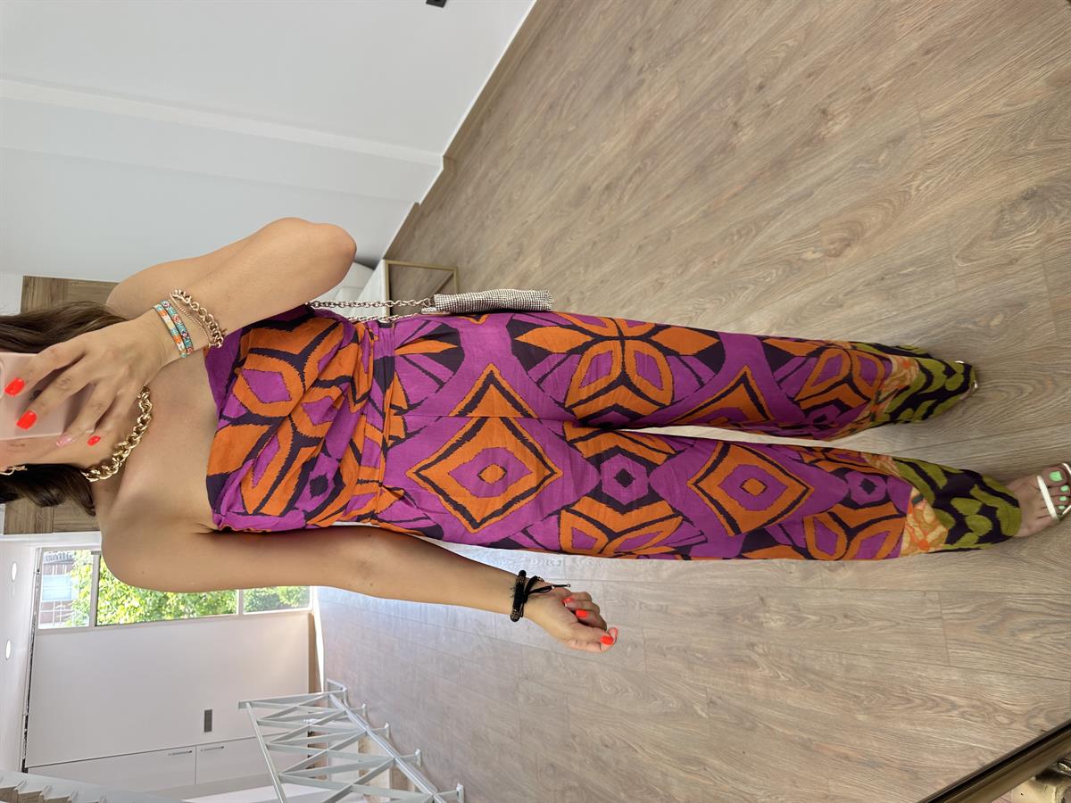 Straplez Renkli Tulum