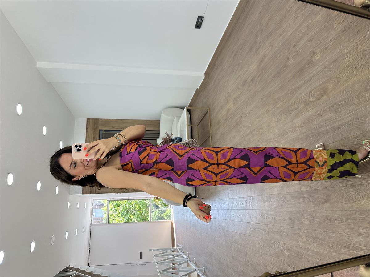 Straplez Renkli Tulum