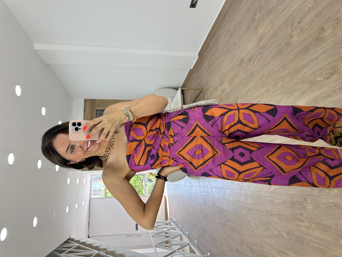 Straplez Renkli Tulum