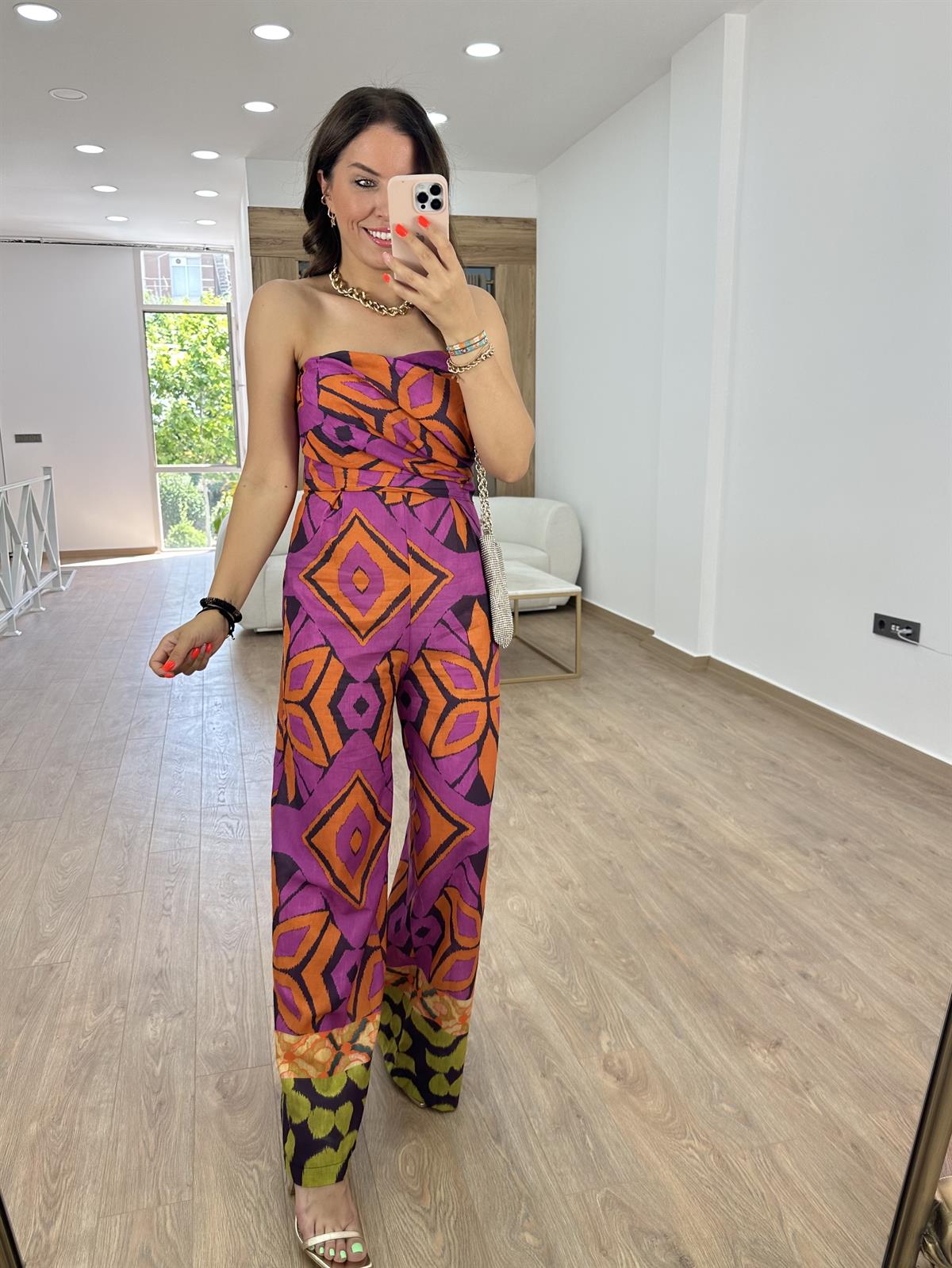 Straplez Renkli Tulum