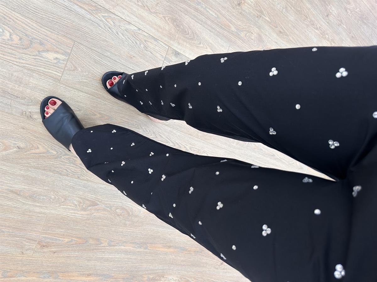 Taş Detaylı Poplin Takım