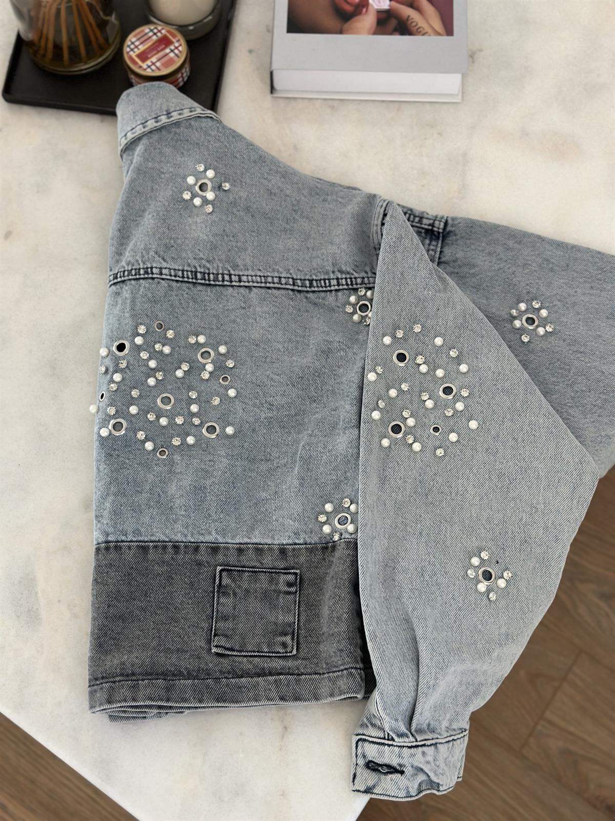 Taş ve İnci Detaylı Tasarım Ceket 