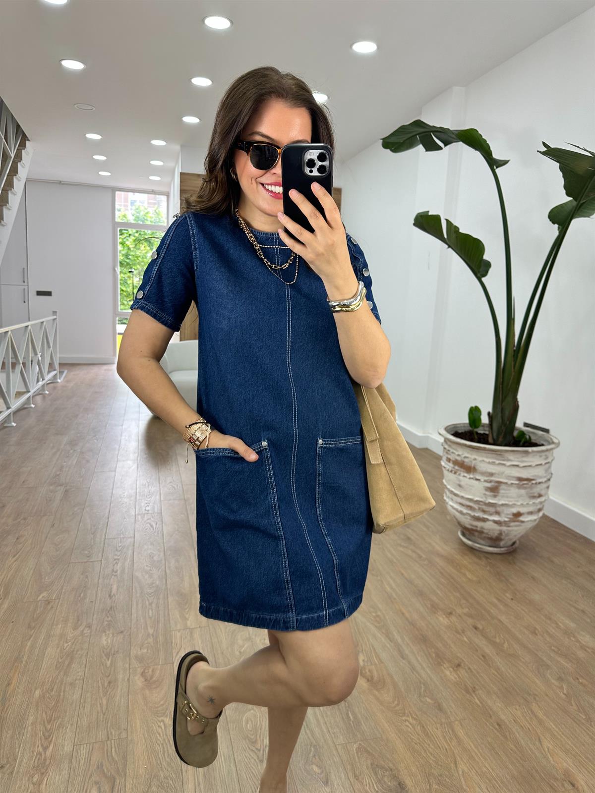 Torba Cepli Denim Elbise