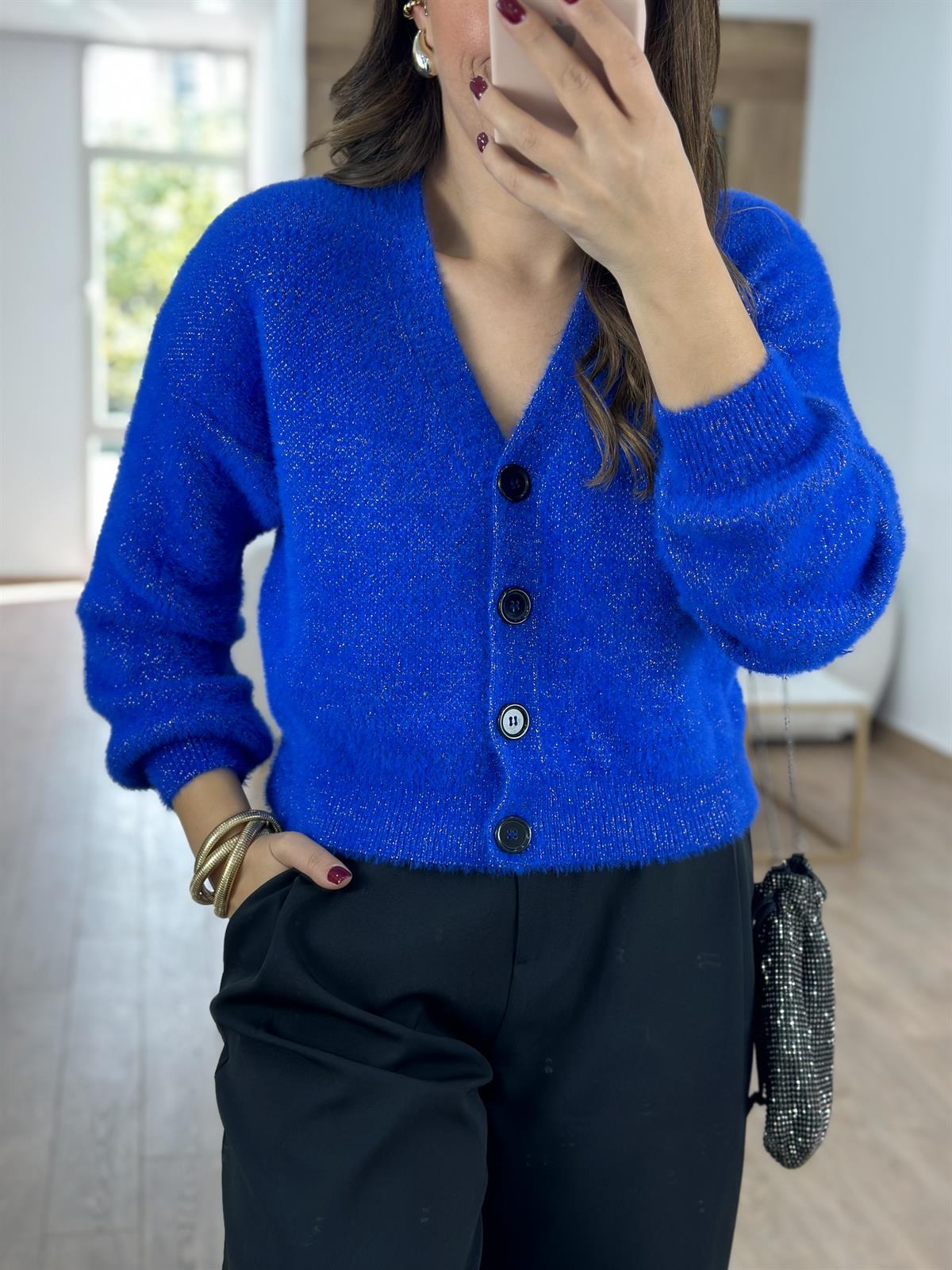 Tüylü Simli Yumoş Hırka