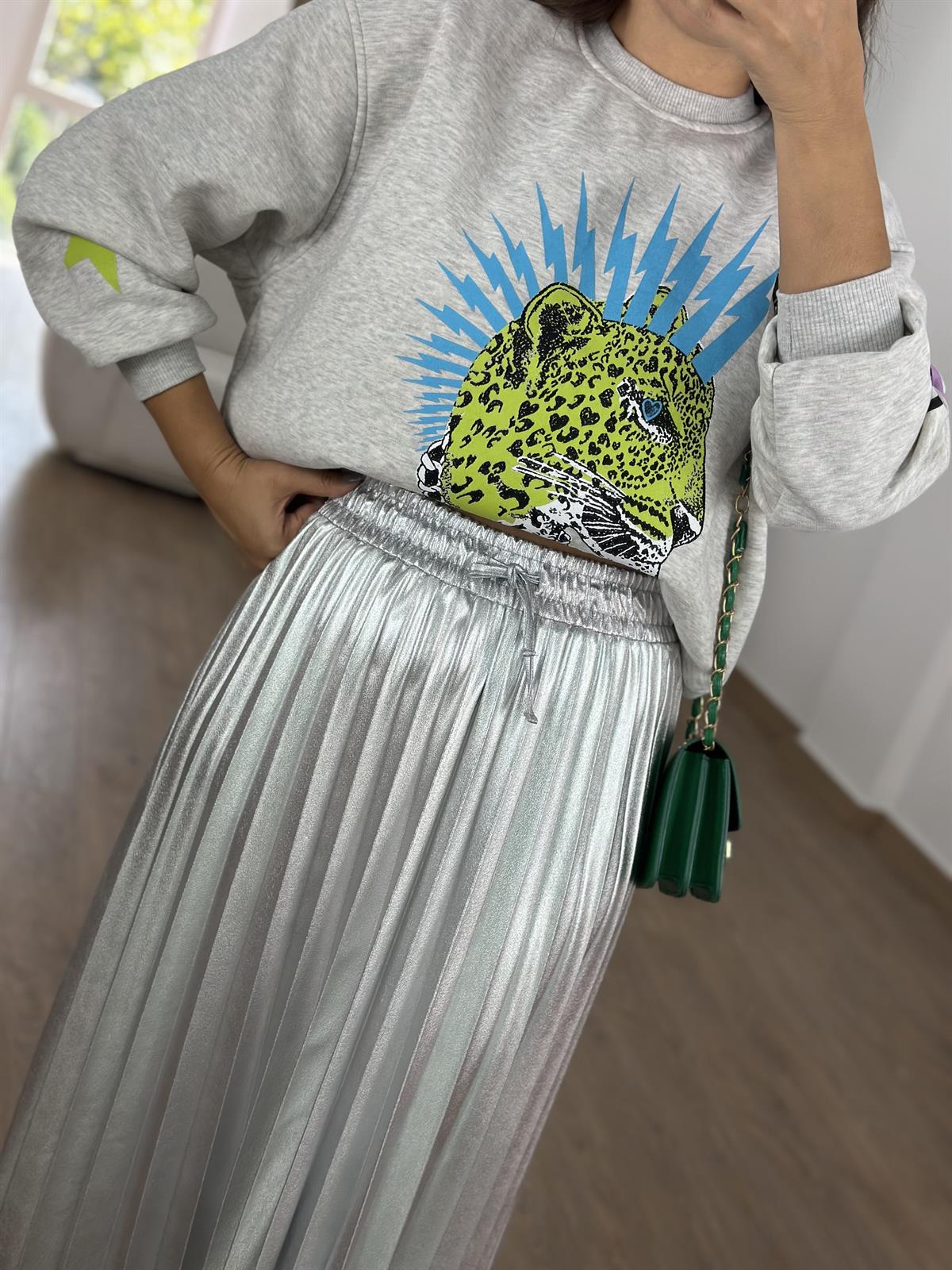 Varaklı Piliseli Uzun Etek