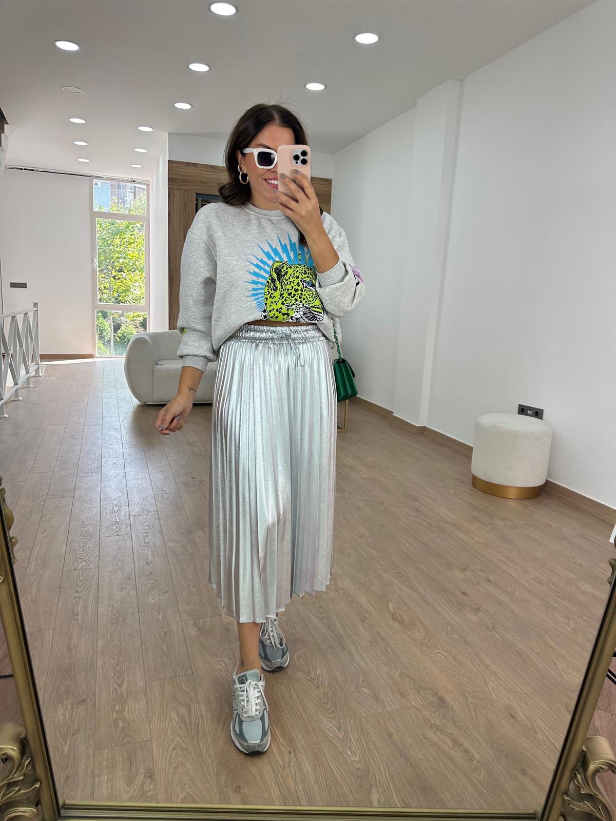 Varaklı Piliseli Uzun Etek