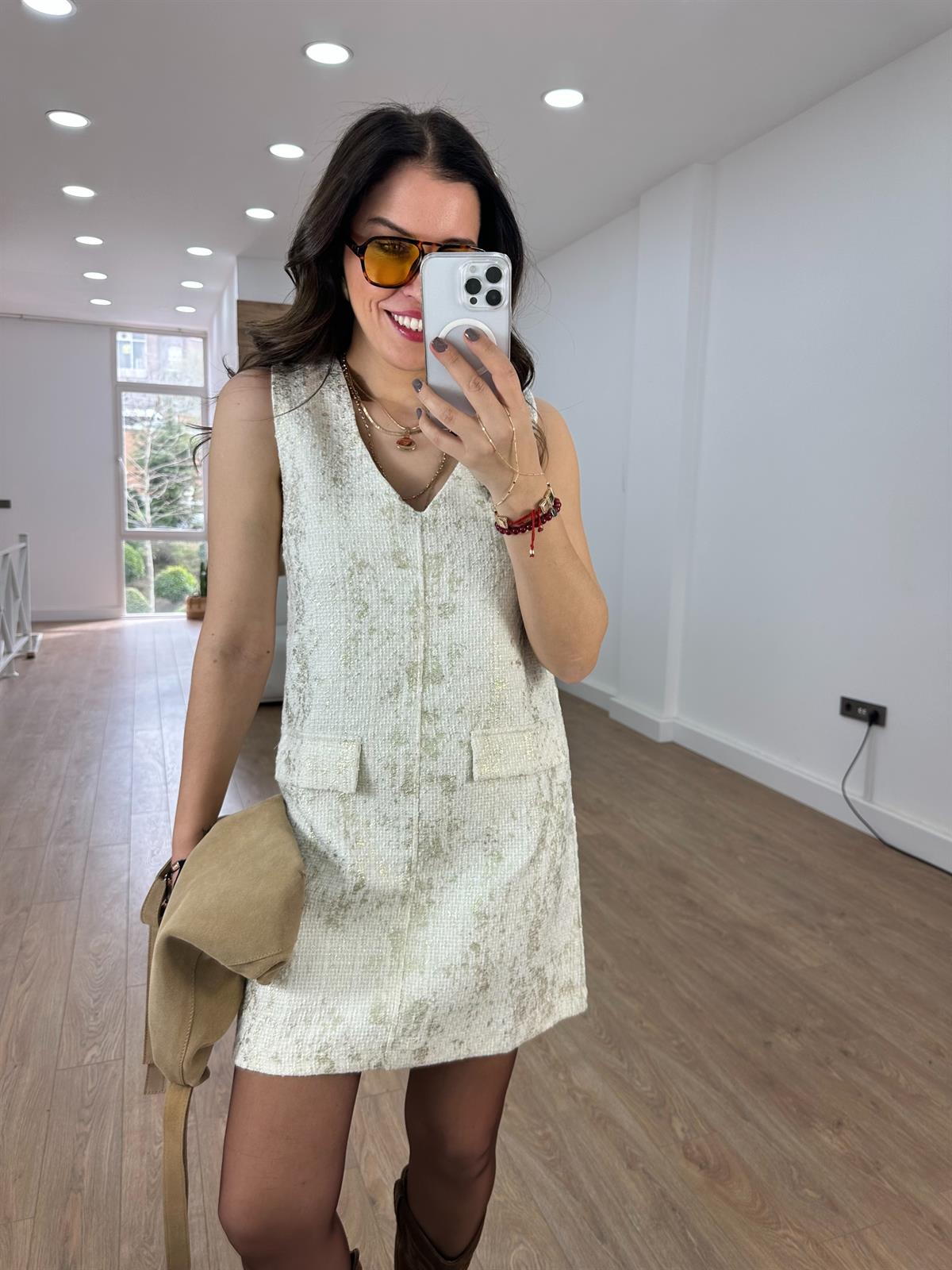 Varaklı Tüvit Elbise