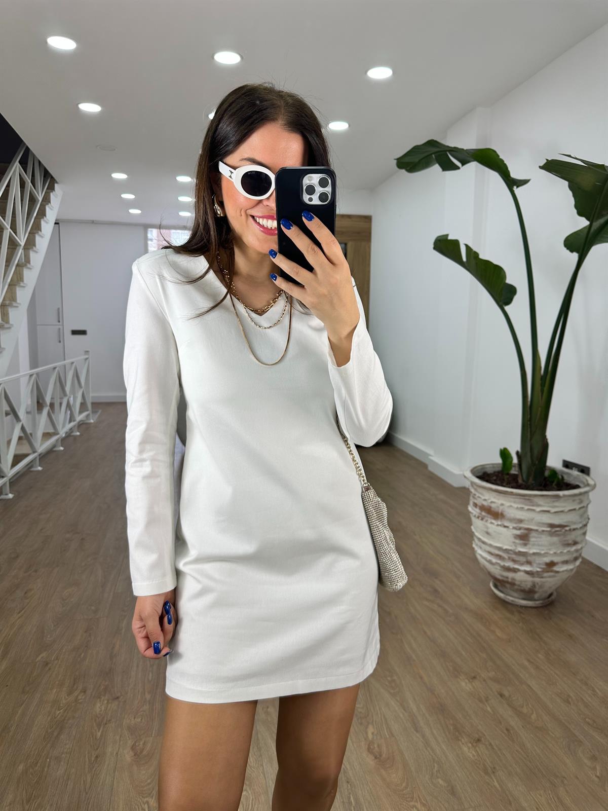 Vatkalı Gabardin Elbise