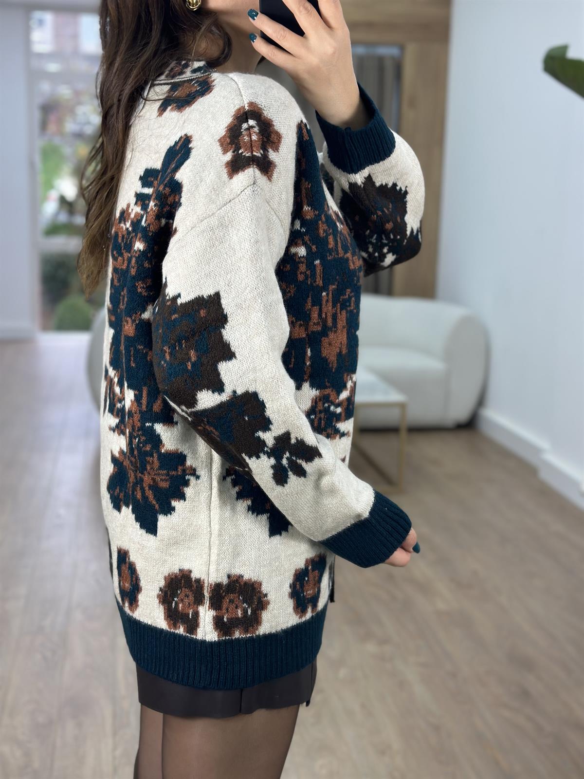 Vintage Şardonlu Hırka