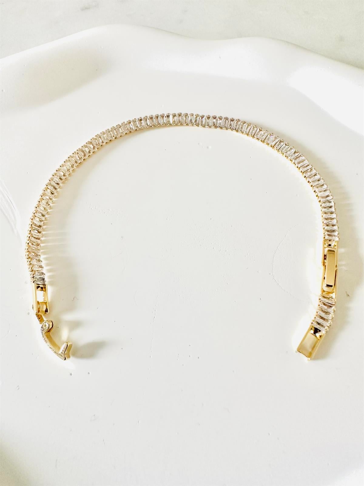 Vip Seri Taşlı Gold Bileklik
