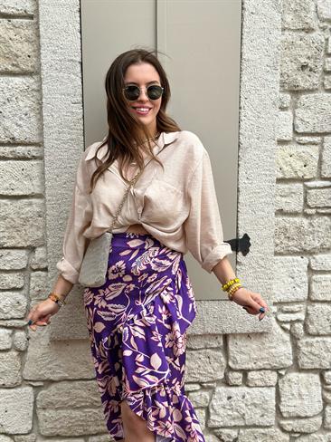 Volan Detaylı Anvelop Etek