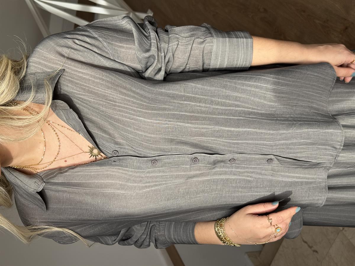 Vual Etek Gömlek Takım - Antrasit