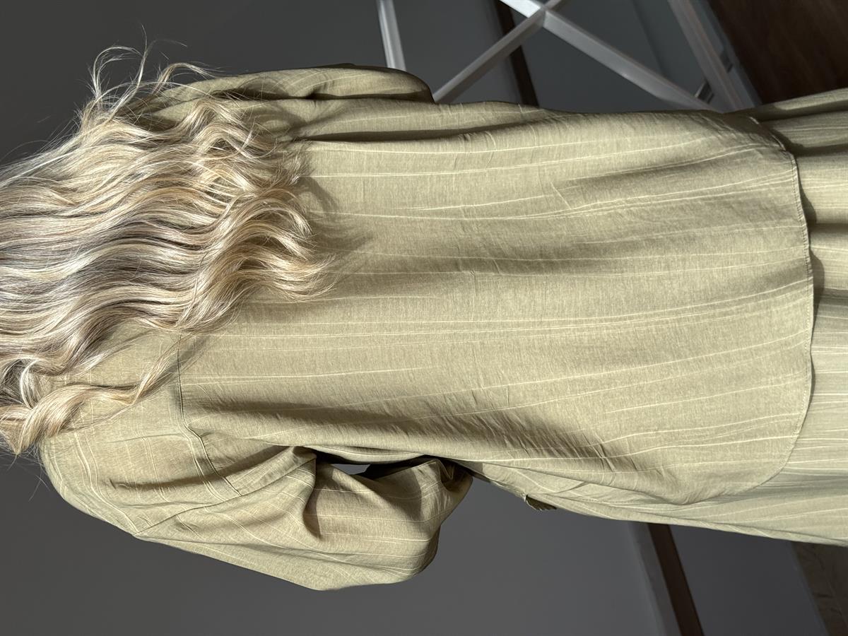 Vual Etek Gömlek Takım - Yağ Yeşili