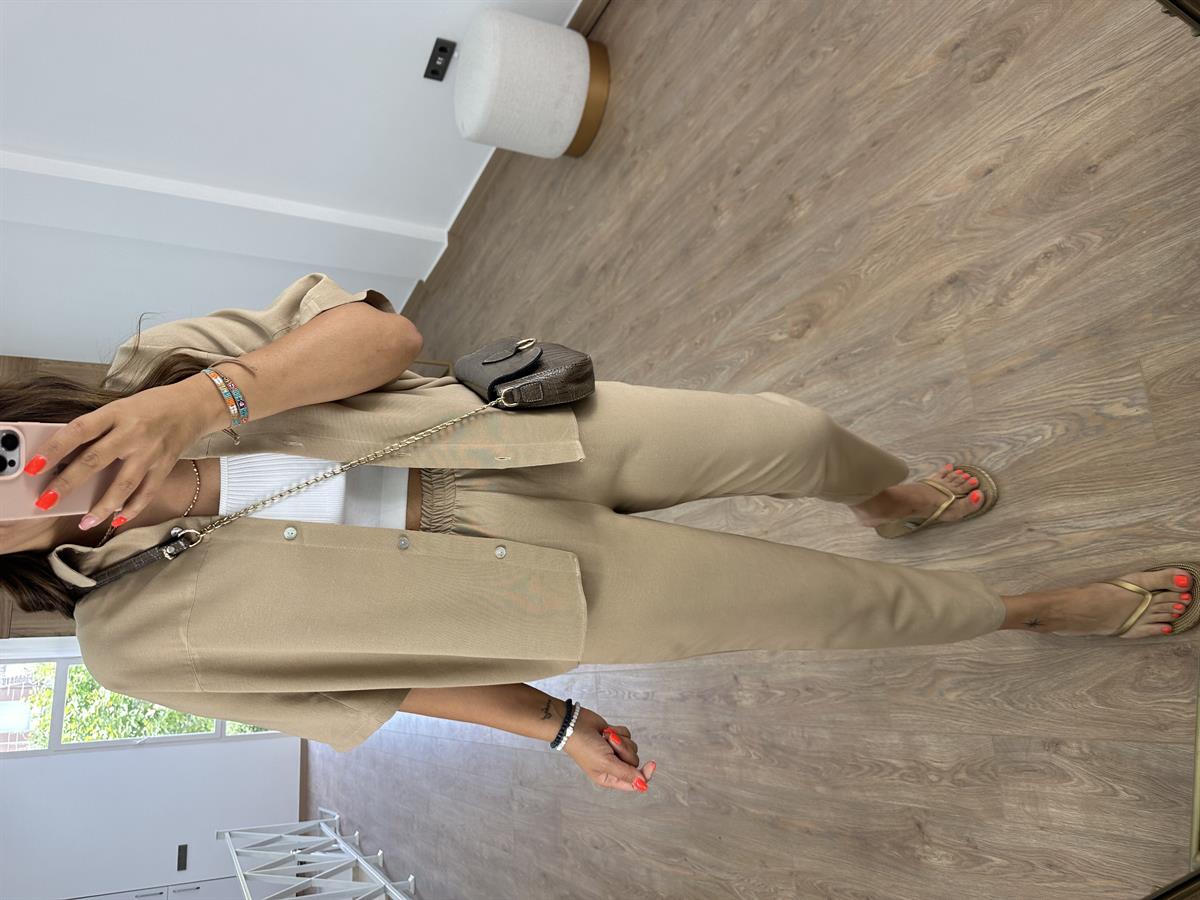 Yarasa Kol Keten Takım-Camel