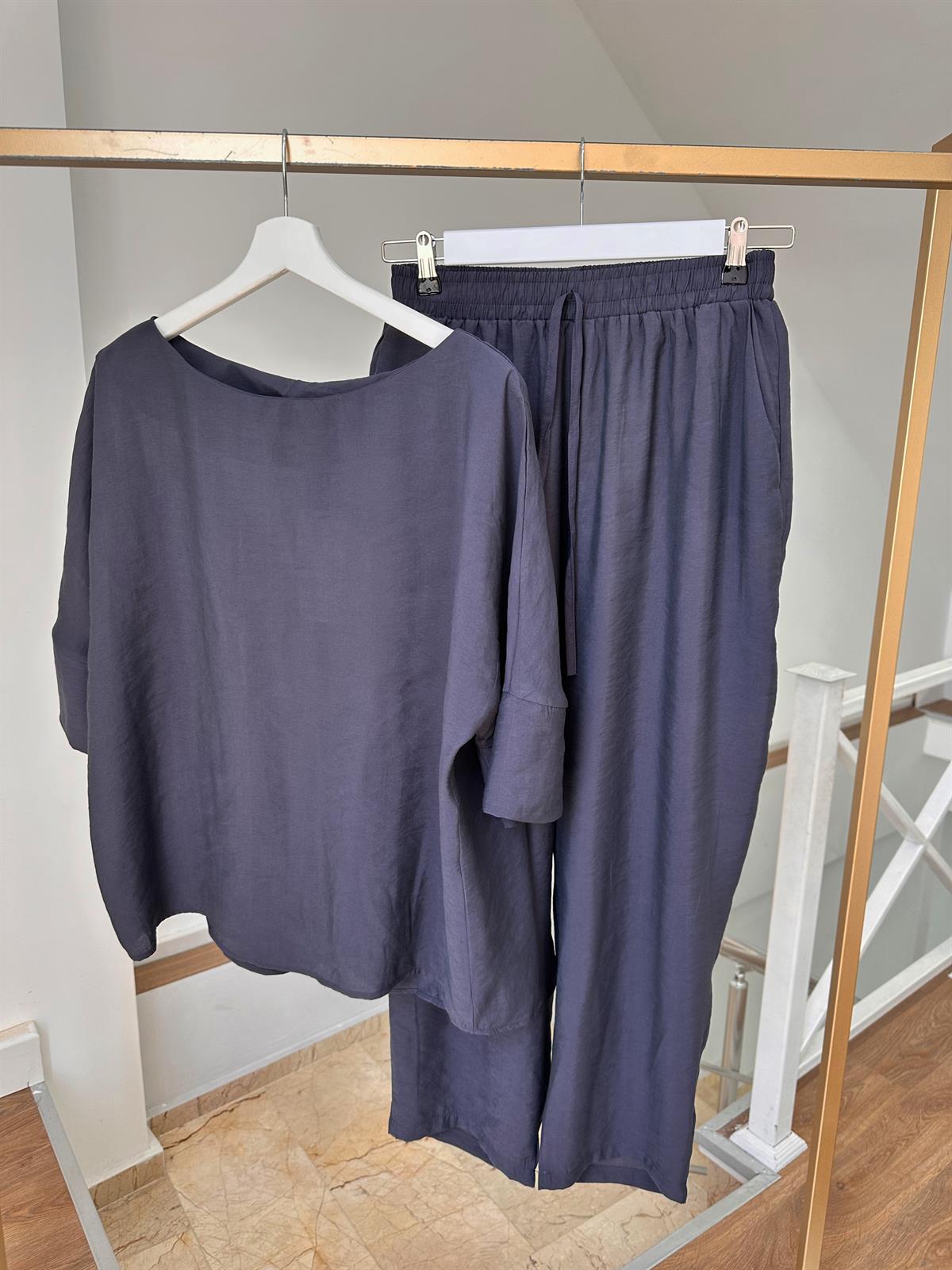 Yarım Kol Basic Tiril Takım-Antrasit