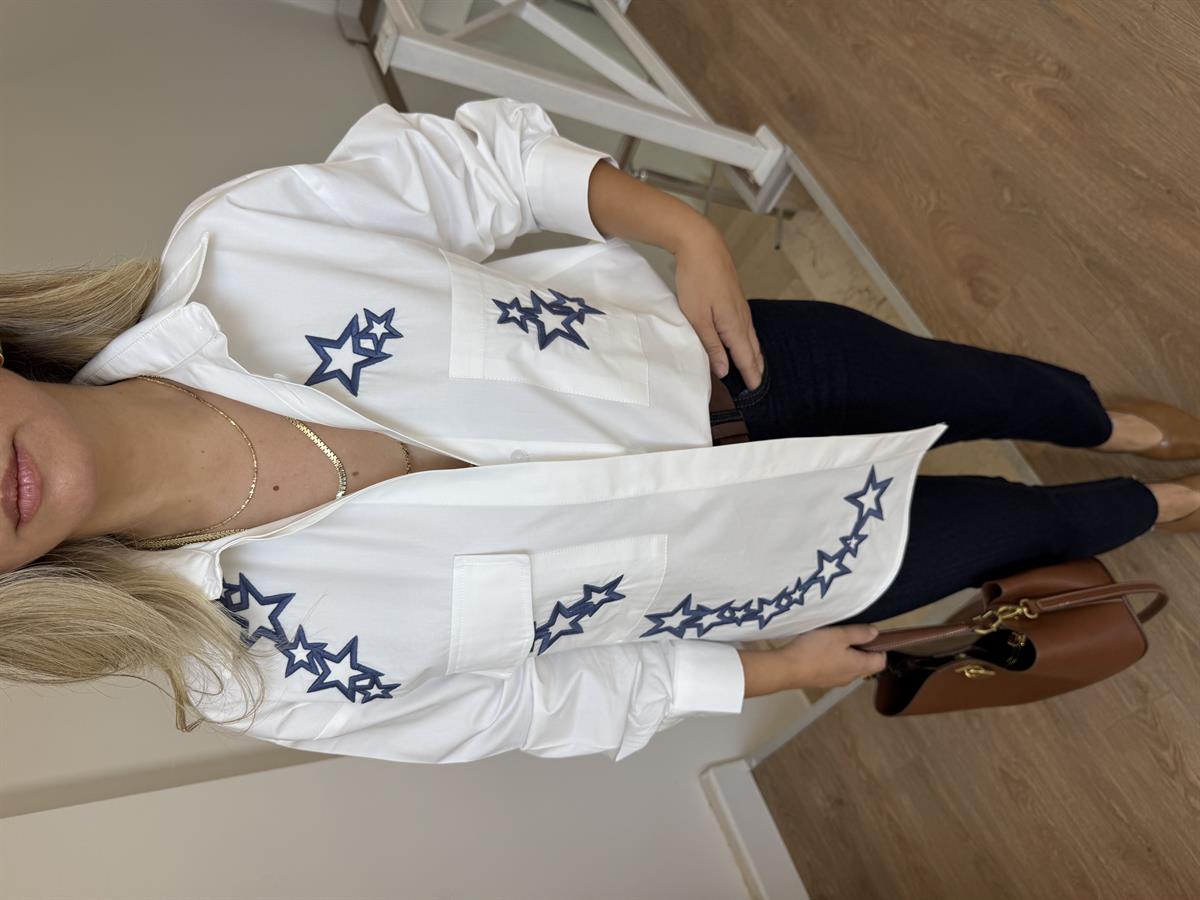 Yıldız İşlemeli Gömlek