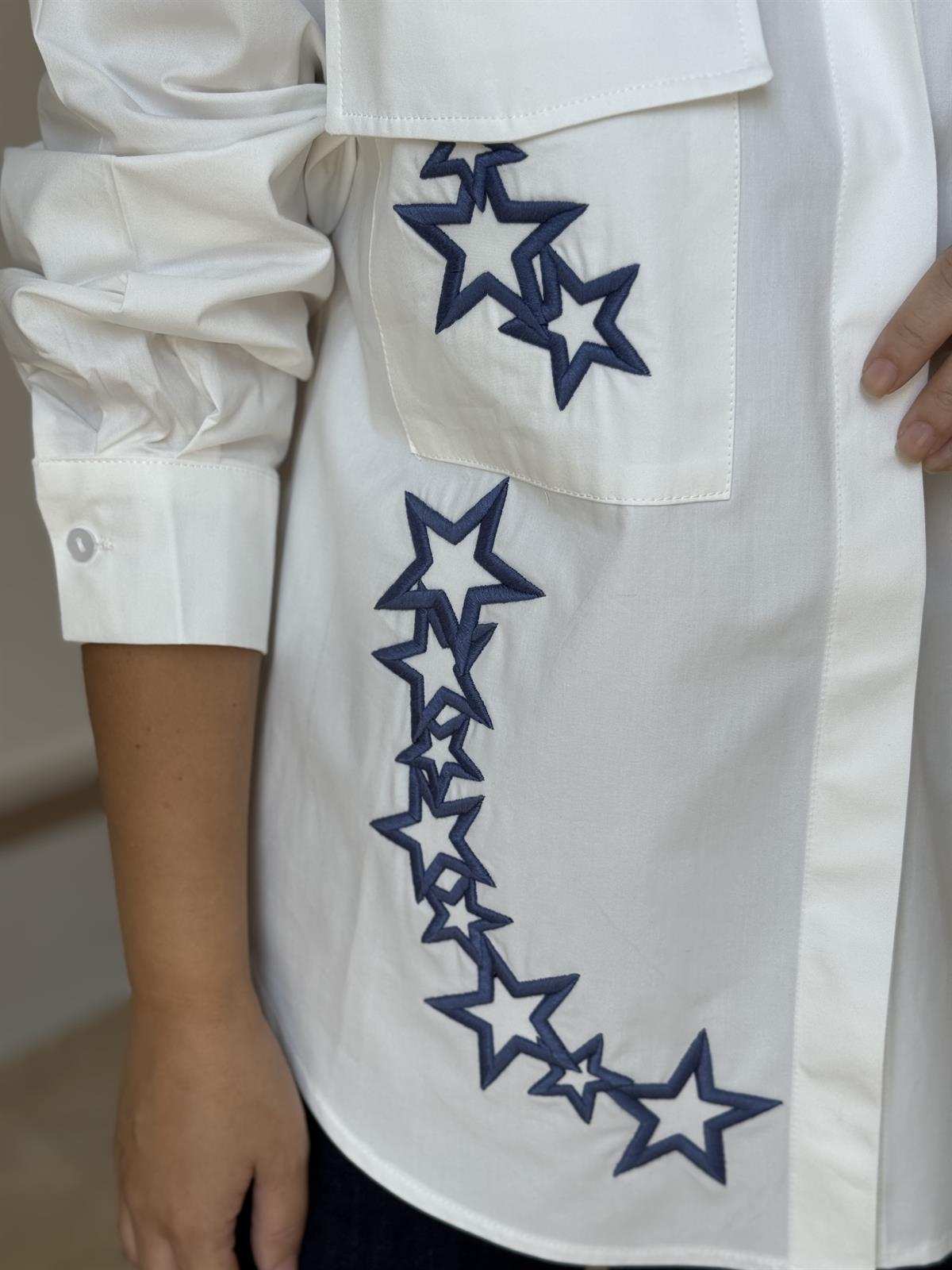 Yıldız İşlemeli Gömlek