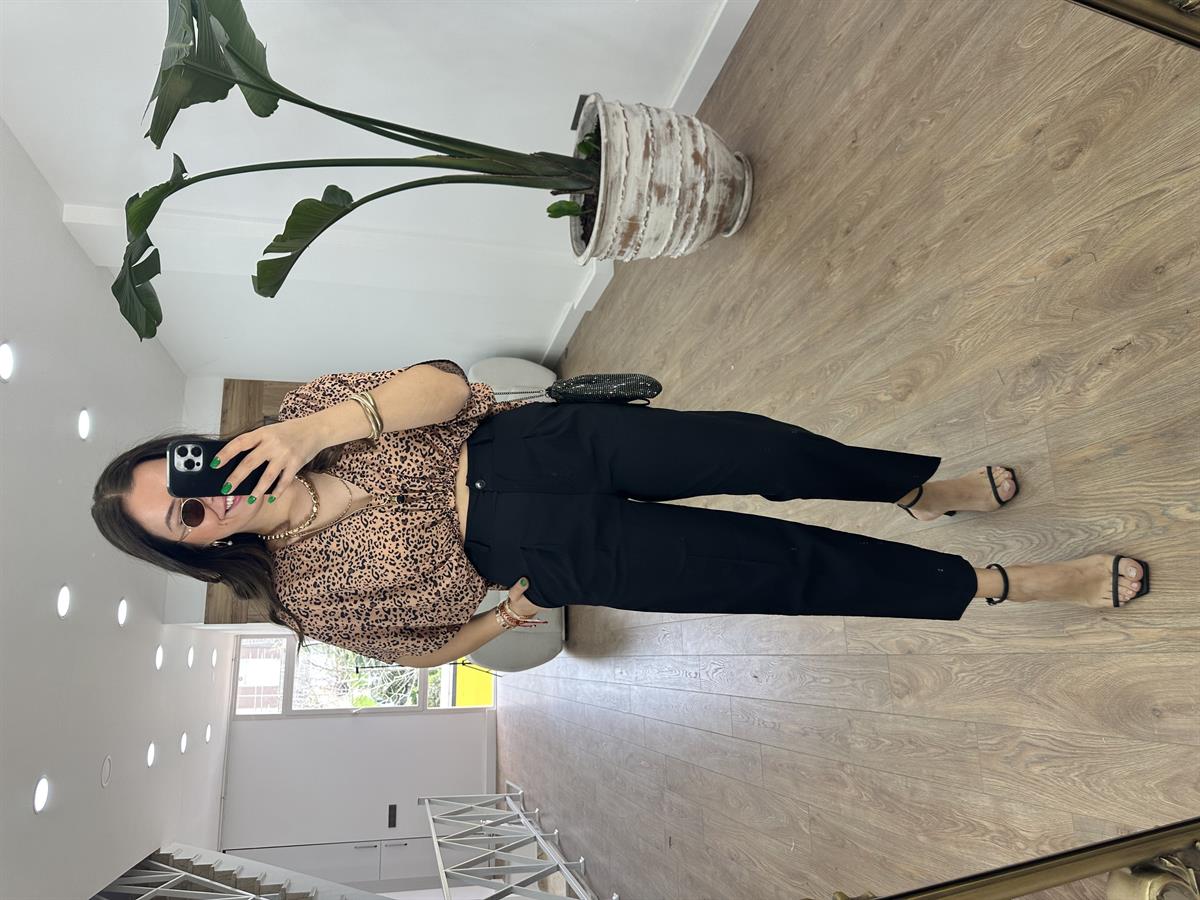 Yüksek Bel Bilek Boy Pensli Pantolon