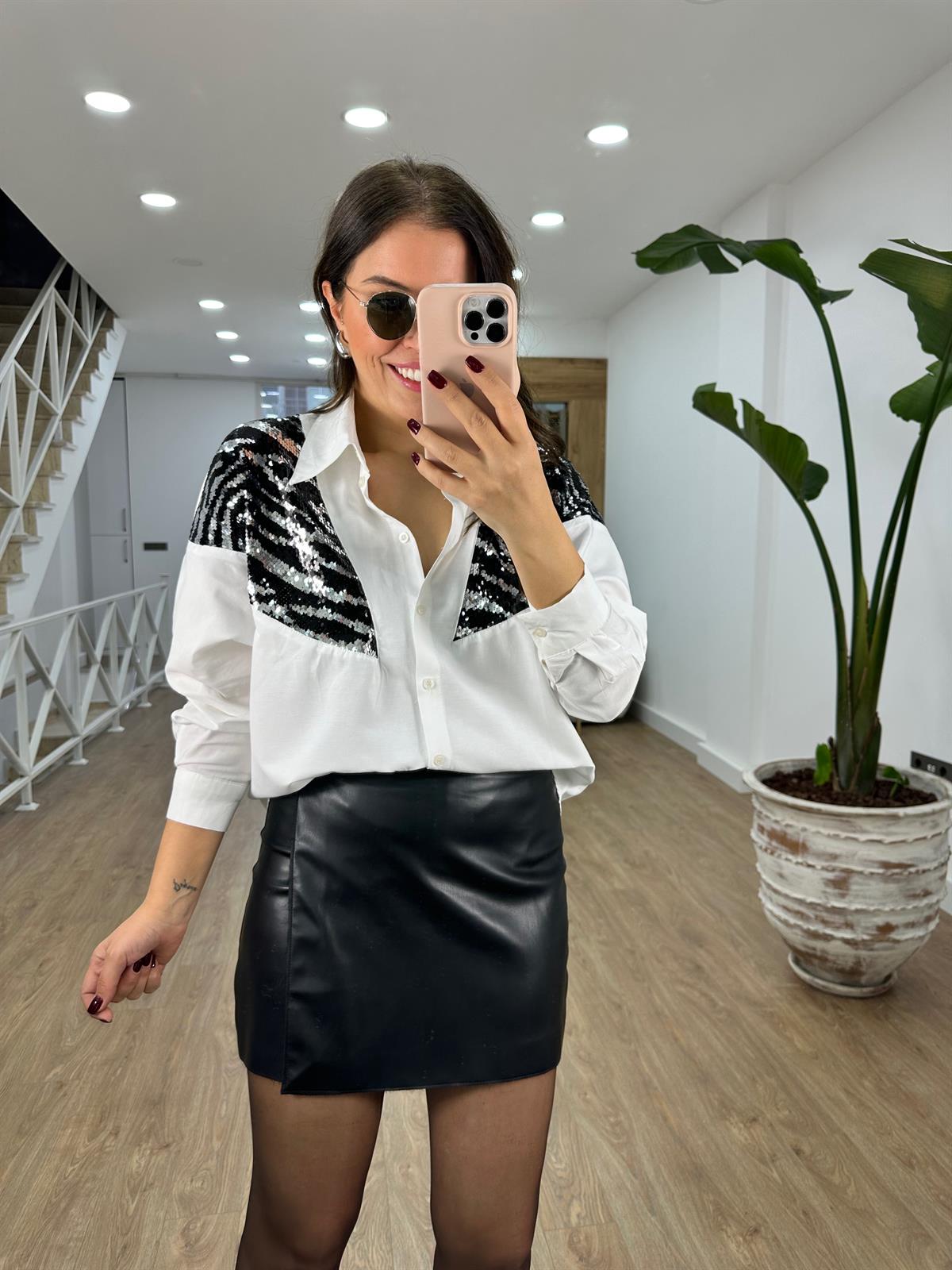 Zebra Payet Detaylı Gömlek