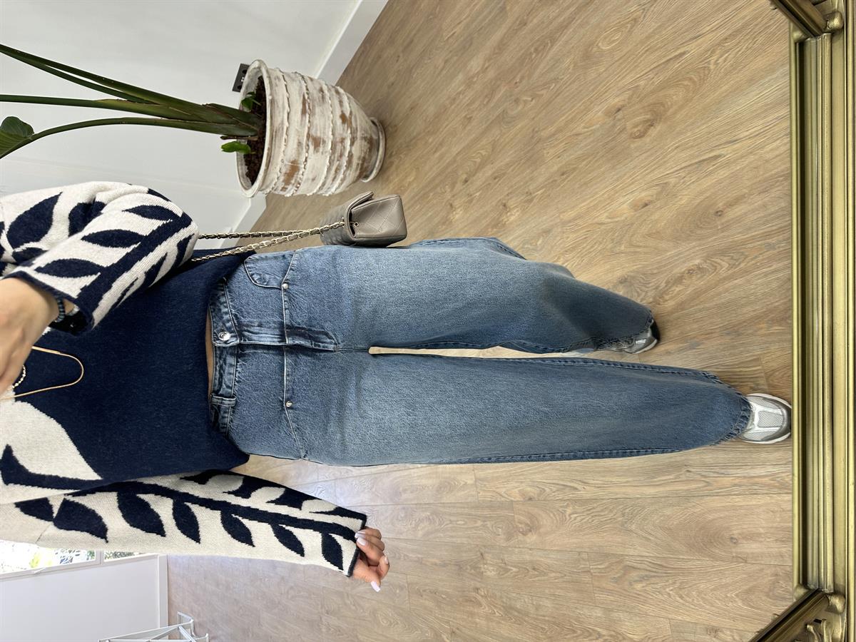 Zımba Detaylı Palazzo Jean