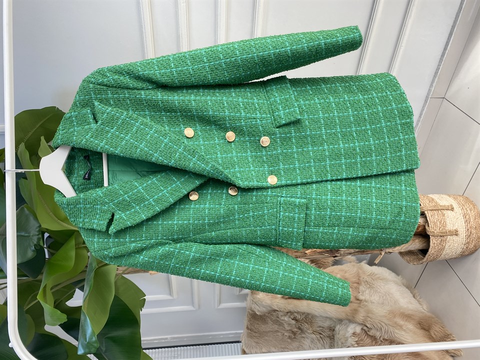 Zara Model Tüvit Ceket-Yeşil