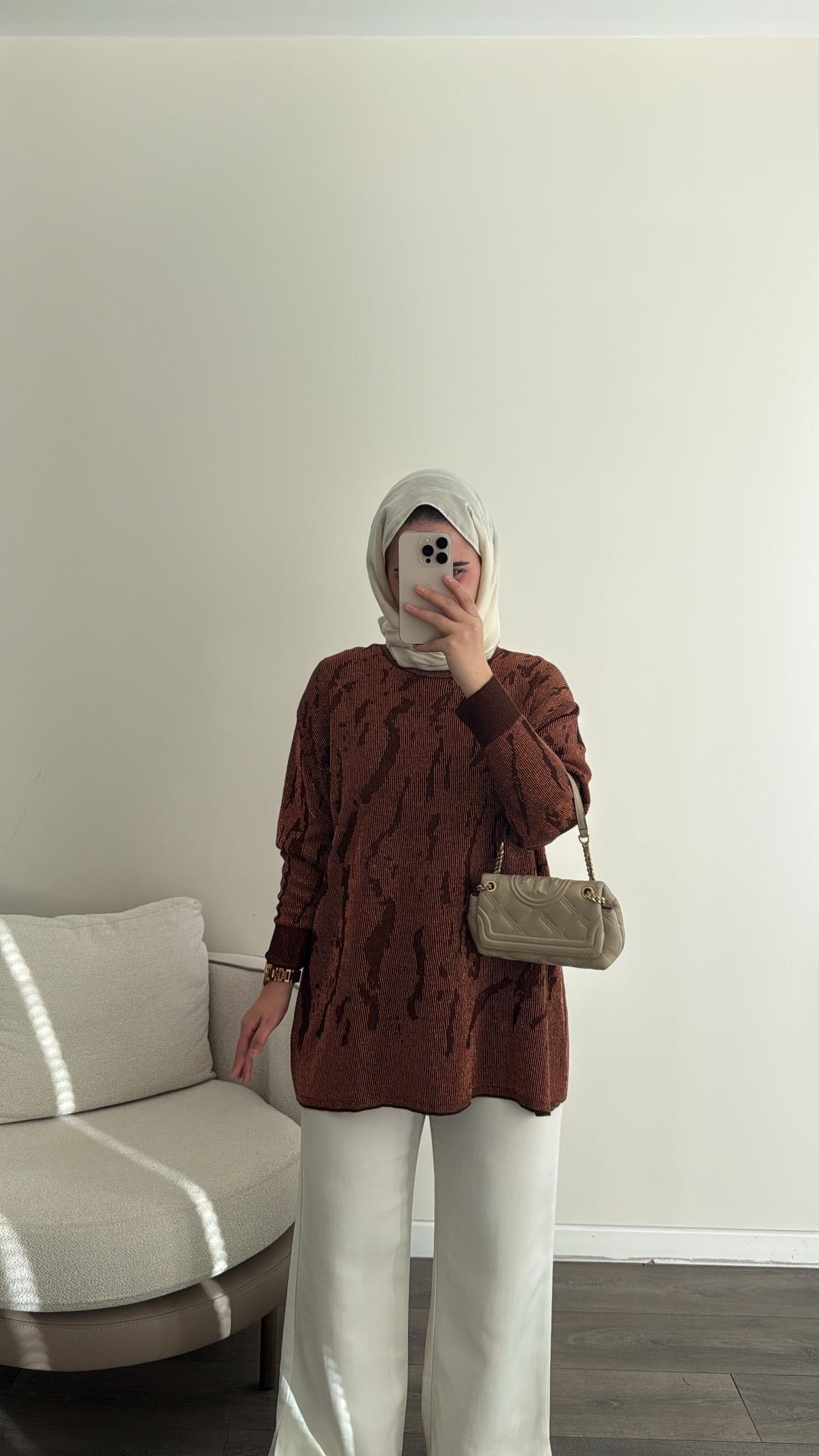 SİMLİ MERSERİZE - KAHVE