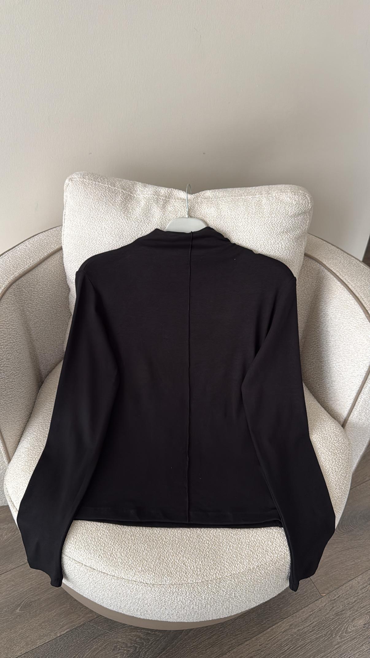 Dikiş Detaylı Body- Siyah