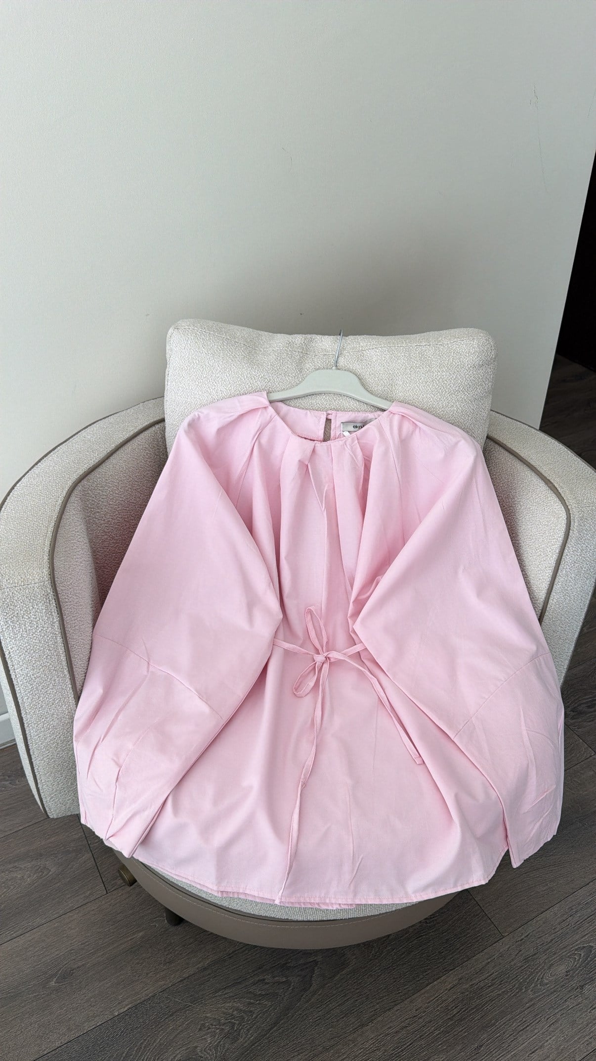 Yakası Pile Detaylı Gömlek - Pembe