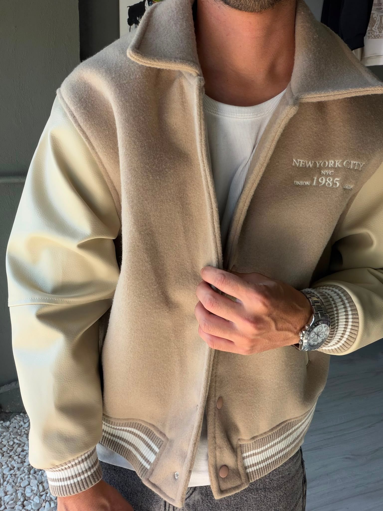 American Cycling Oversize College Ceket