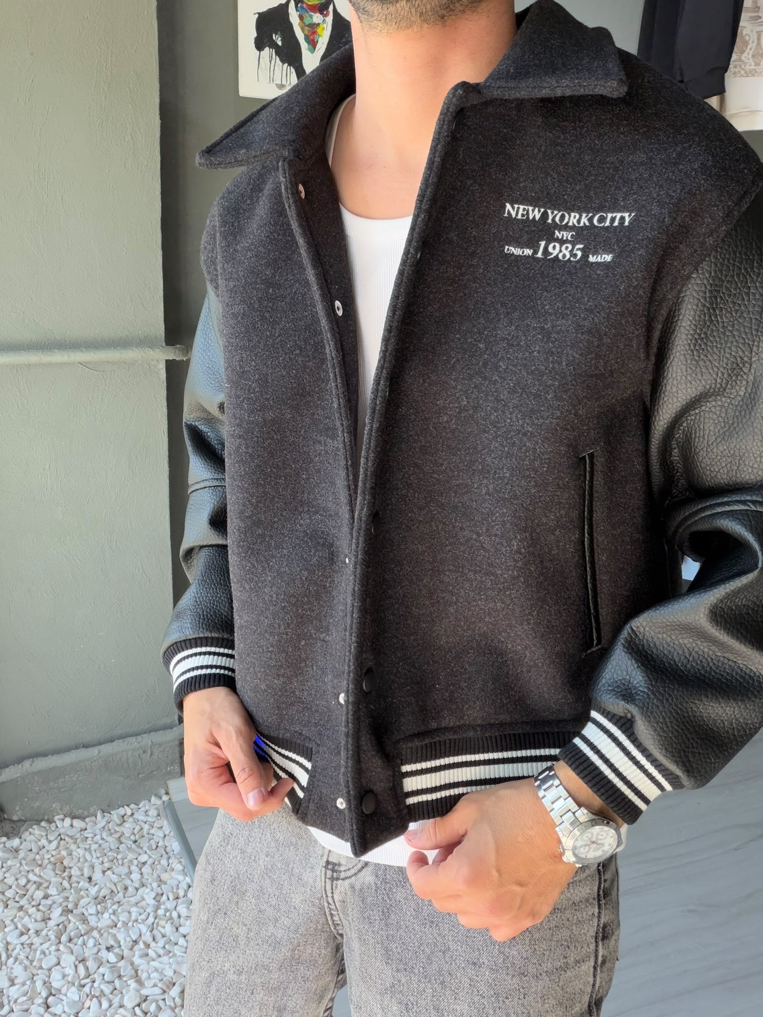American Cycling Oversize College Ceket