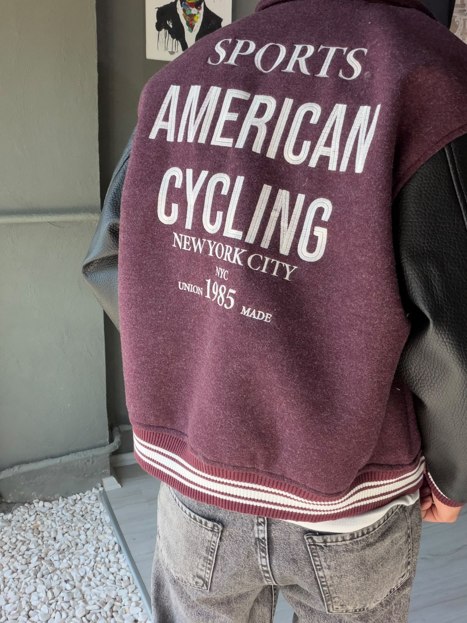 American Cycling Oversize College Ceket