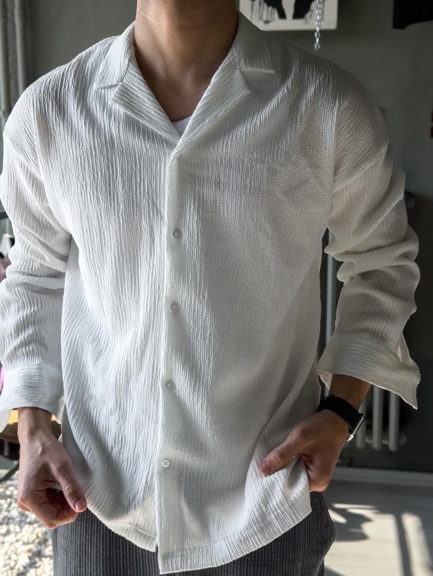 apaç yaka oversize gömlek