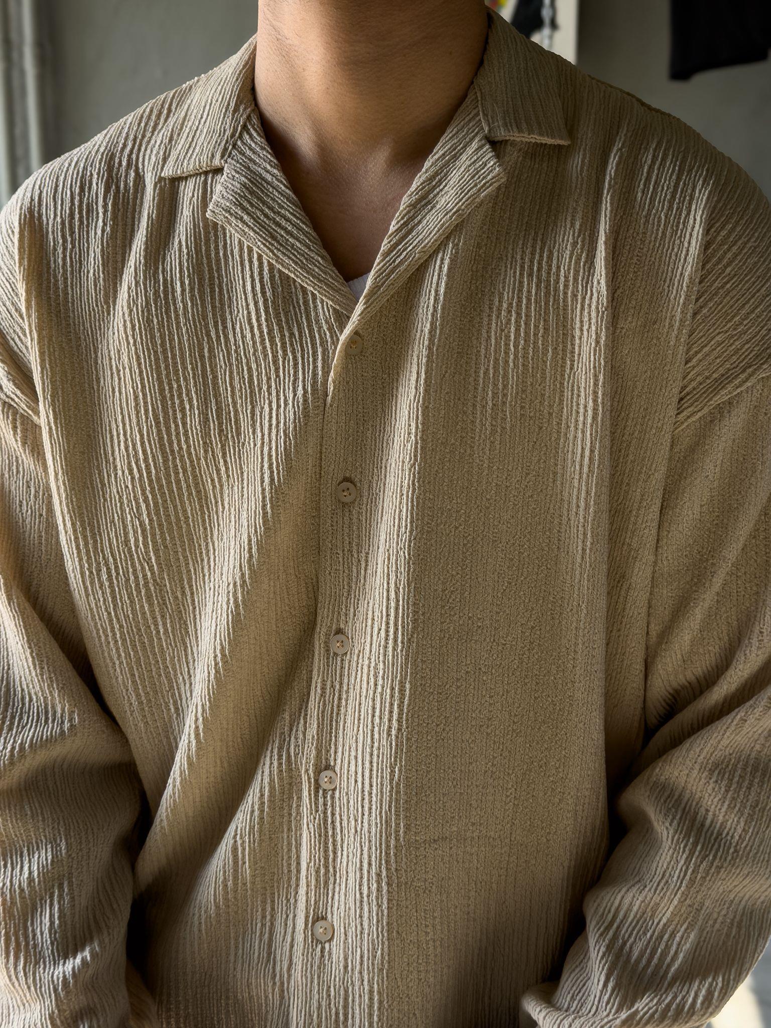 apaç yaka oversize gömlek