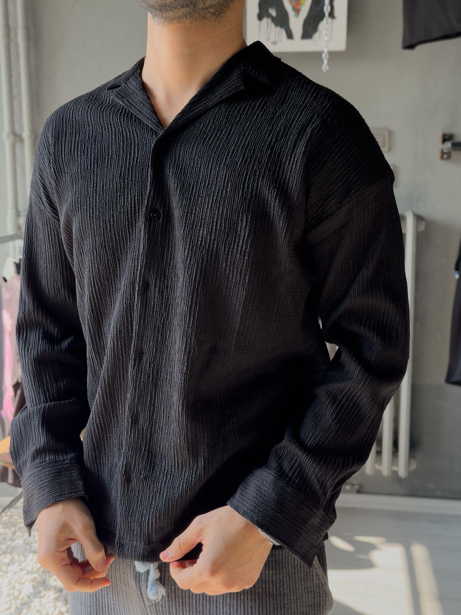 apaç yaka oversize gömlek