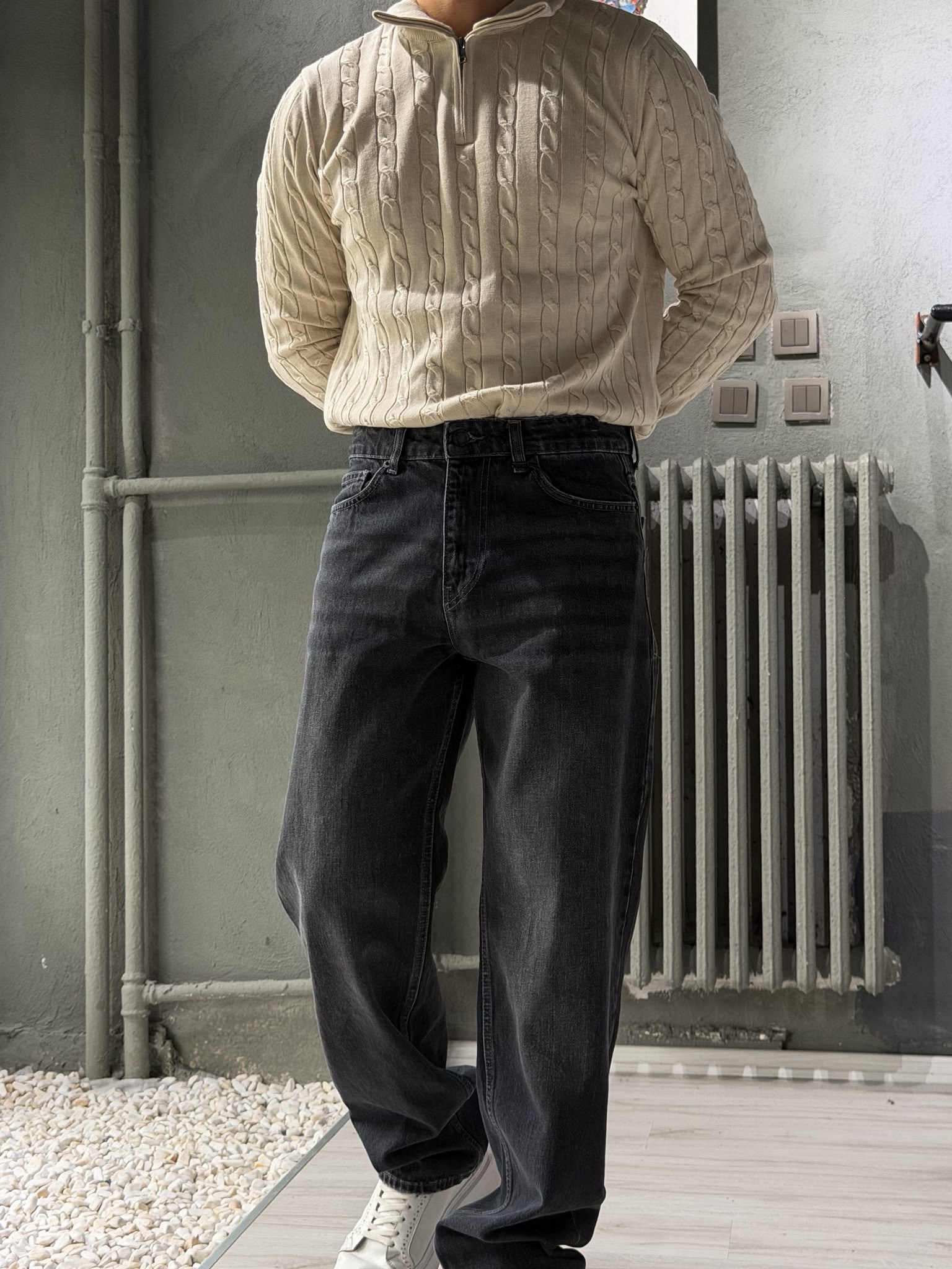 Baggy Fit Kot Pantolon