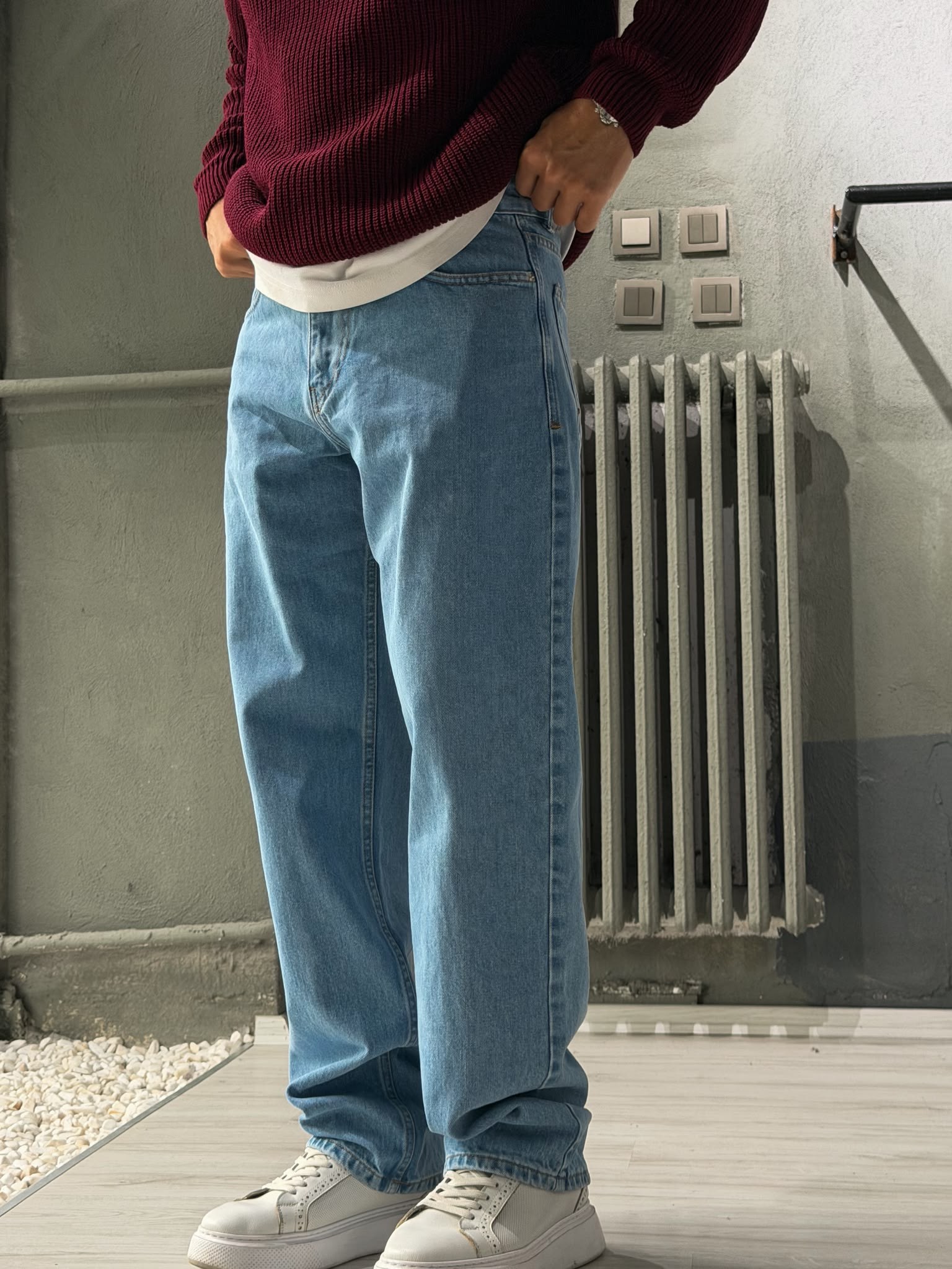 Baggy Fit Kot Pantolon
