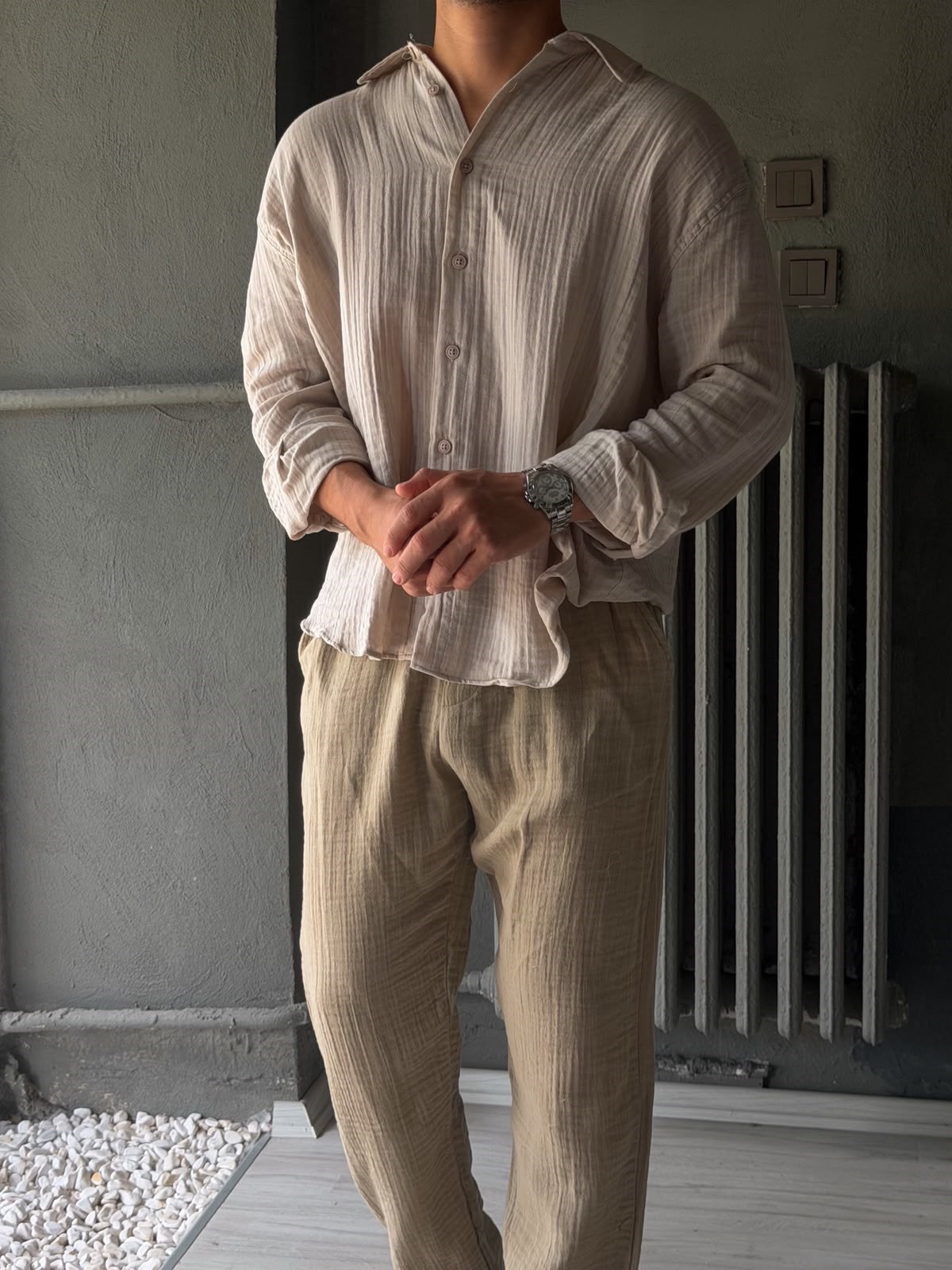 Müslim Kumaş Baggy Pantolon