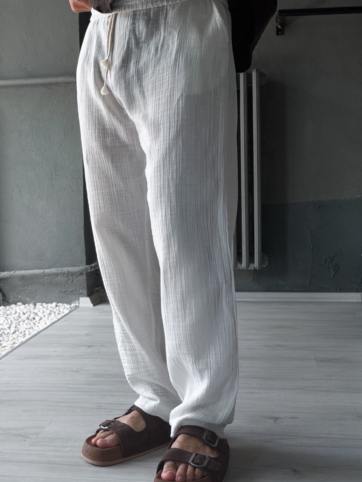 Müslim Kumaş Baggy Pantolon